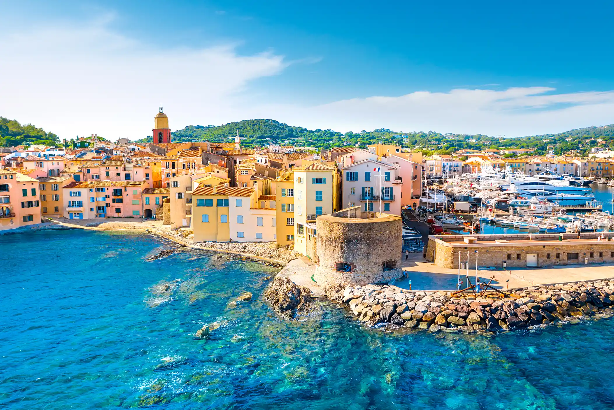 Waterfront view of Saint Tropez